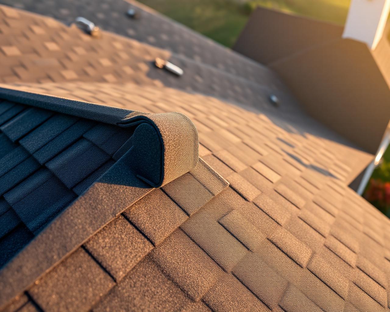 Two-story Texas home with newly installed dark architectural shingle roof